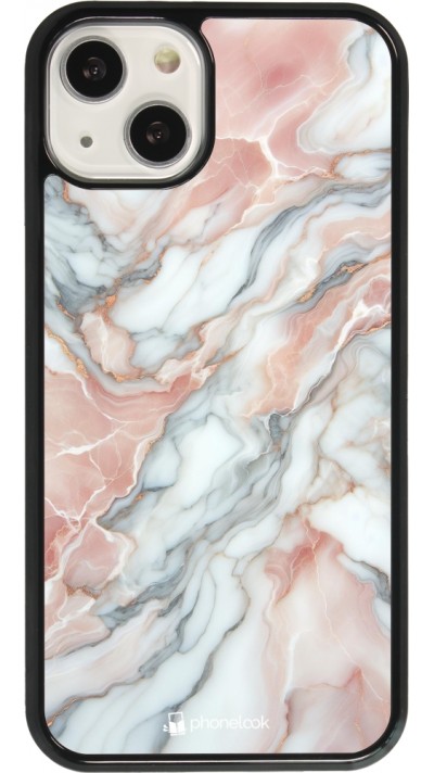 iPhone 13 Case Hülle - Rosa Leuchtender Marmor