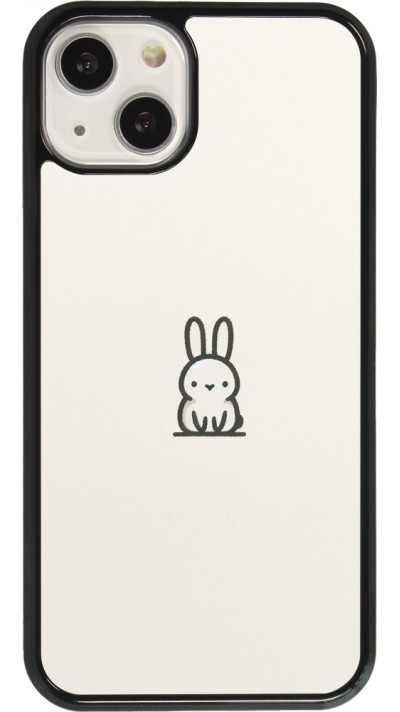 Coque iPhone 13 - Minimal bunny cutie