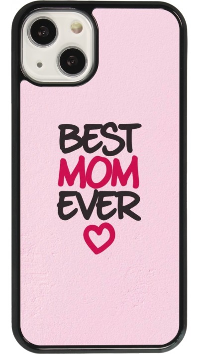 Coque iPhone 13 - Mom 2023 best Mom ever pink