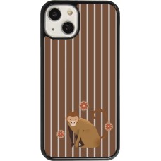 Coque iPhone 13 - Monkey with stripes
