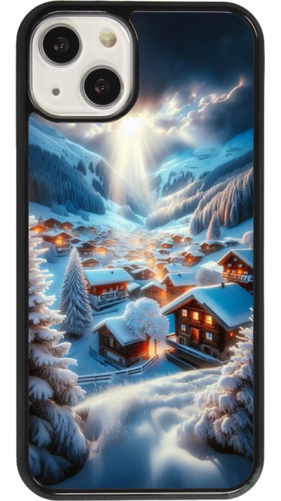 iPhone 13 Case Hülle - Berg Schnee Licht