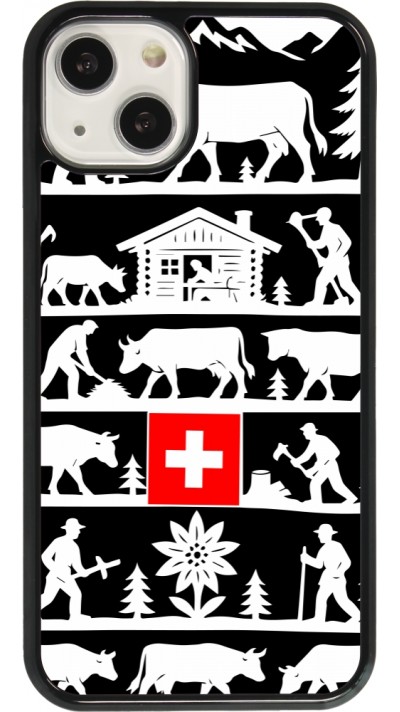 Coque iPhone 13 - Poya Suisse 1 noir