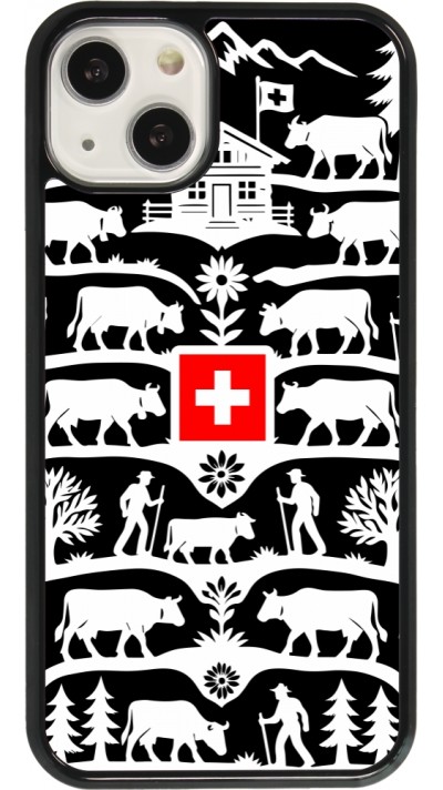 Coque iPhone 13 - Poya Suisse 3 noir