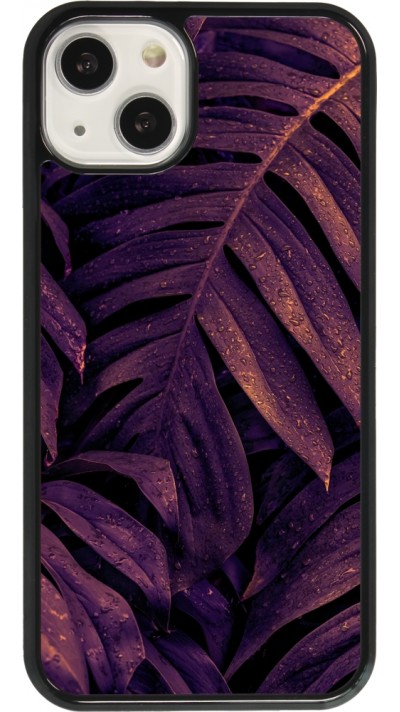 iPhone 13 Case Hülle - Purple Light Leaves