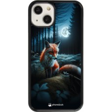 Coque iPhone 13 - Renard lune forêt