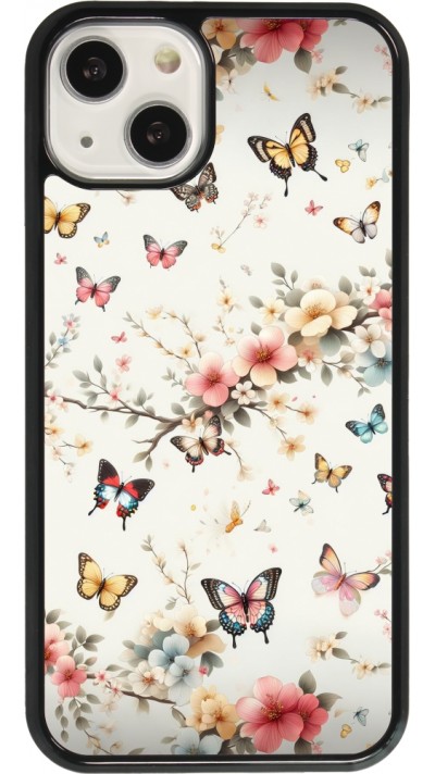Coque iPhone 13 - Spring 25 Papillons Légers