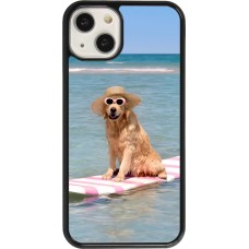Coque iPhone 13 - Summer Dog on Paddle