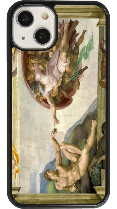 Coque iPhone 13 - Tableau art - La Création d’Adam - Michel-Ange