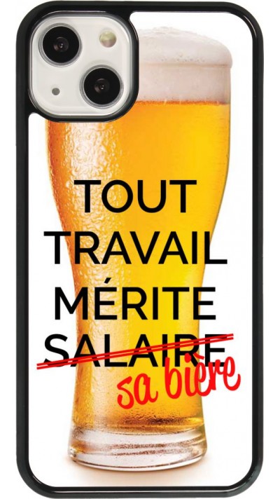 Coque iPhone 13 - Tout travail mérite sa bière