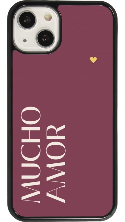 Coque iPhone 13 - Valentine 2024 mucho amor rosado