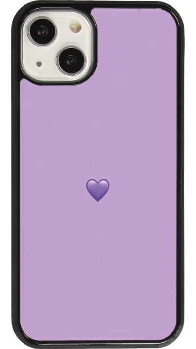 Coque iPhone 13 - Valentine 2023 purpule single heart