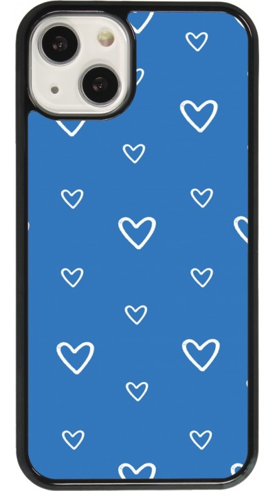 Coque iPhone 13 - Valentine 2023 blue hearts