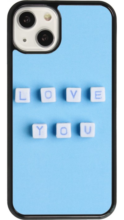 Coque iPhone 13 - Valentine 2023 blue love you