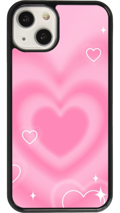 Coque iPhone 13 - Valentine 2023 degraded pink hearts