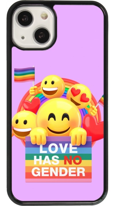 Coque iPhone 13 - Valentine 2023 love has no gender