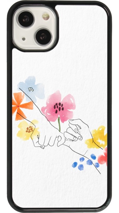 Coque iPhone 13 - Valentine 2023 pinky promess flowers