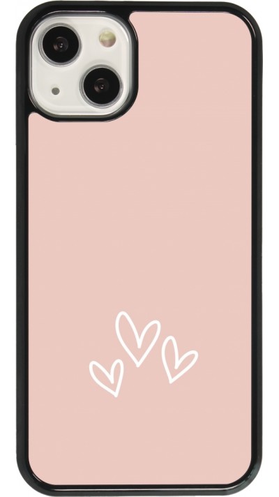 Coque iPhone 13 - Valentine 2023 three minimalist hearts