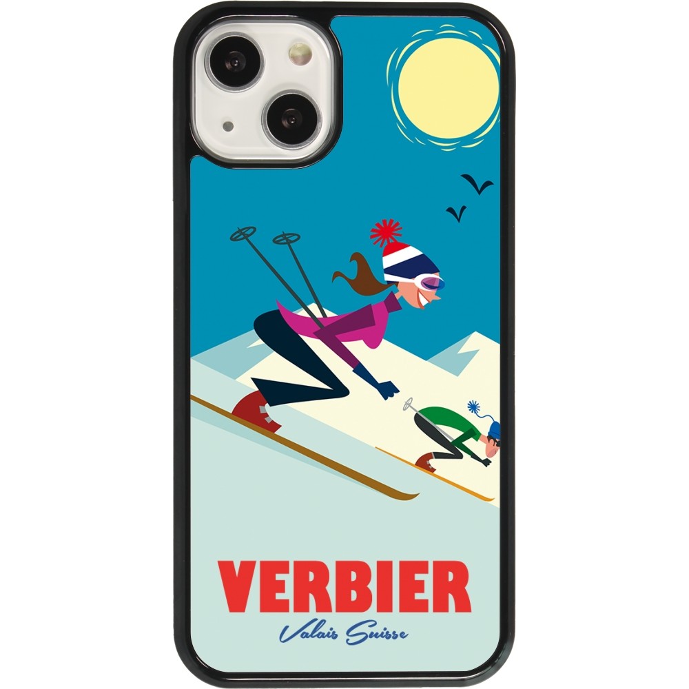 Coque iPhone 13 - Verbier Ski Downhill
