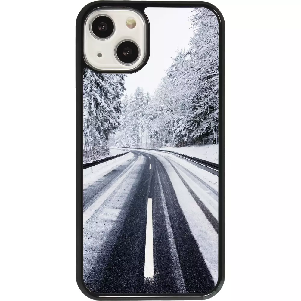 Coque iPhone 13 - Winter 22 Snowy Road