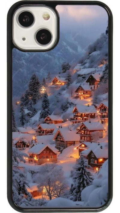 iPhone 13 Case Hülle - Winter 25 Winter snowy village