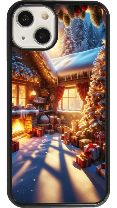 Coque iPhone 13 - Noël Chalet Féerie