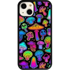 Coque iPhone 13 - Silicone rigide noir Autumn 2024 magic mushrooms
