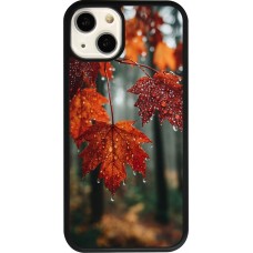 Coque iPhone 13 - Silicone rigide noir Autumn 25 Rain