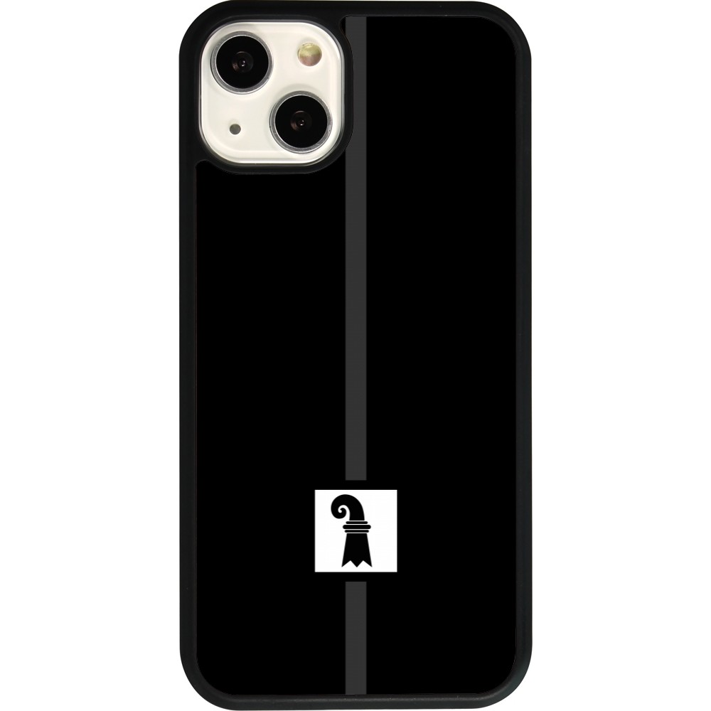 iPhone 13 Case Hülle - Silikon schwarz Kanton BS schwarz