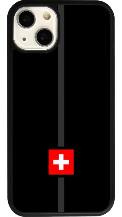 iPhone 13 Case Hülle - Silikon schwarz Kanton CH schwarz