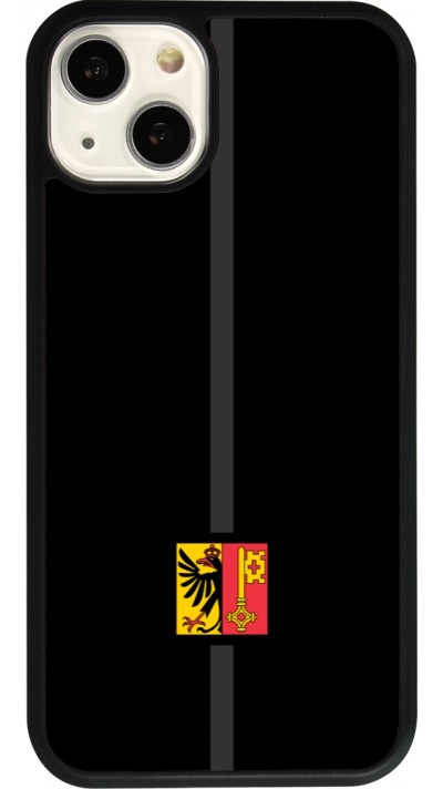 iPhone 13 Case Hülle - Silikon schwarz Kanton GE schwarz