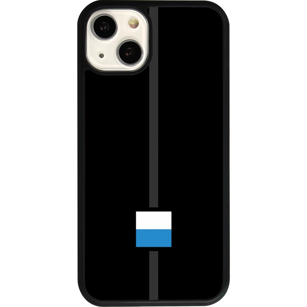 Coque iPhone 13 - Silicone rigide noir Canton LU noir