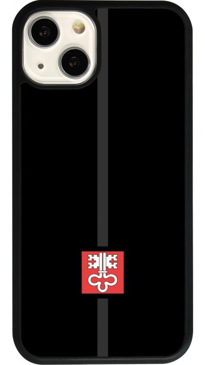 iPhone 13 Case Hülle - Silikon schwarz Kanton NW schwarz