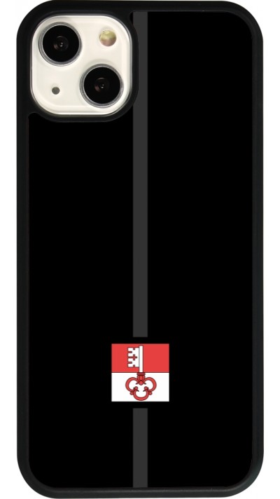iPhone 13 Case Hülle - Silikon schwarz Kanton OW schwarz