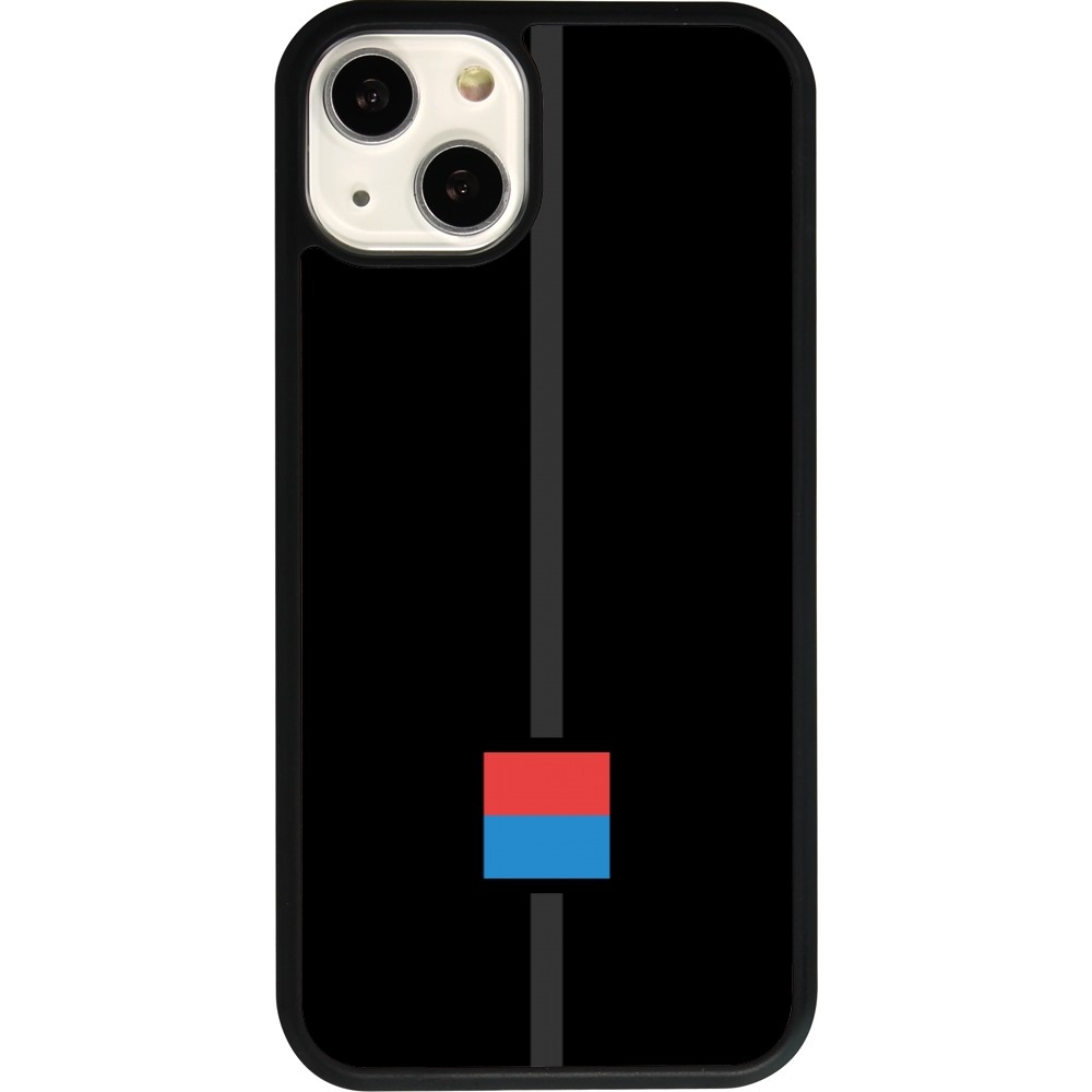 Coque iPhone 13 - Silicone rigide noir Canton TI noir