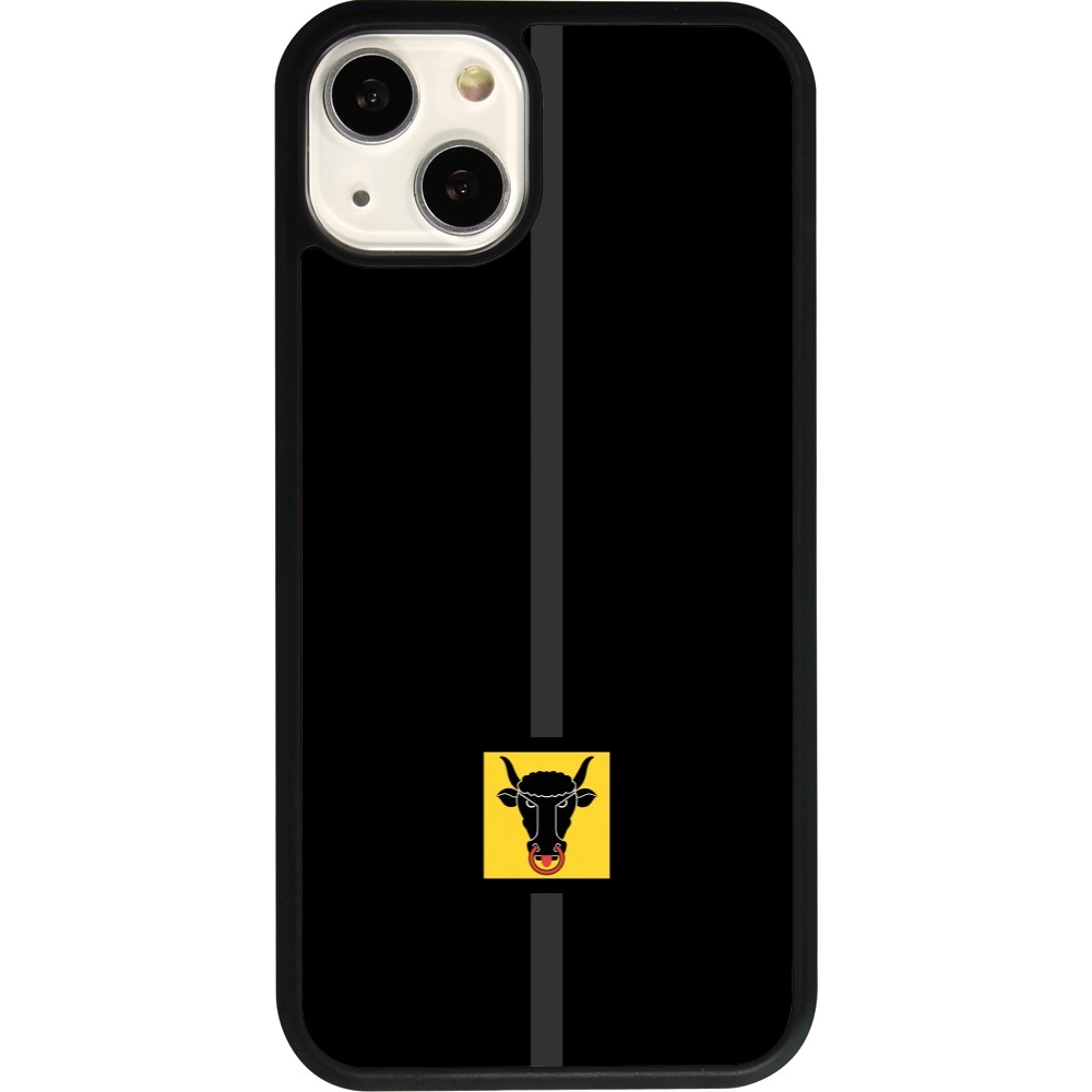 iPhone 13 Case Hülle - Silikon schwarz Kanton UR schwarz