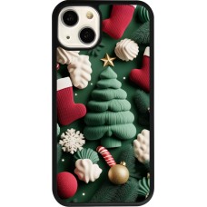 iPhone 13 Case Hülle - Silikon schwarz Christmas 25 Christmas textiles
