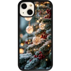 Coque iPhone 13 - Silicone rigide noir Christmas 25 Xmas Decorated Tree
