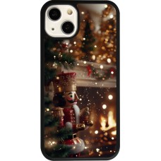 Coque iPhone 13 - Silicone rigide noir Christmas 25 Xmas Nutcracker