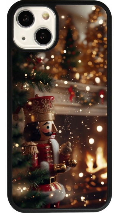 iPhone 13 Case Hülle - Silikon schwarz Christmas 25 Xmas Nutcracker