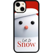 iPhone 13 Case Hülle - Silikon schwarz Christmas 25 Xmas Snowman