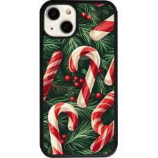 iPhone 13 Case Hülle - Silikon schwarz Christmas 25 Xmas Stick