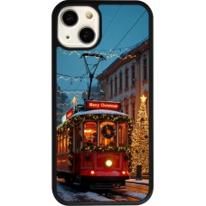 iPhone 13 Case Hülle - Silikon schwarz Christmas 25 Xmas Train