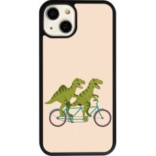 iPhone 13 Case Hülle - Silikon schwarz Dinosaurs on bikes 2026