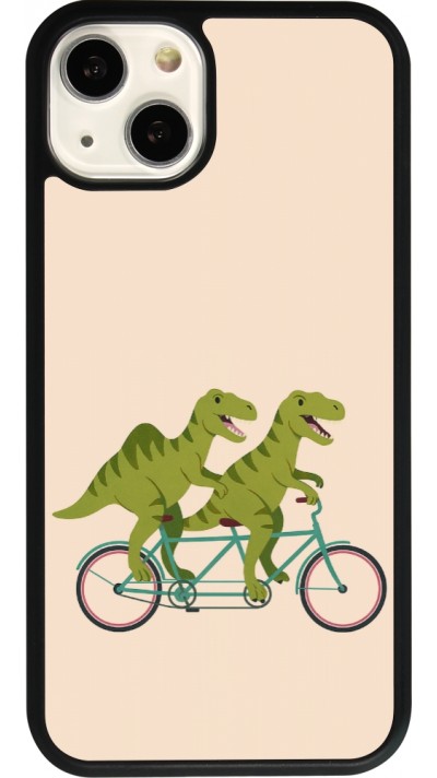 iPhone 13 Case Hülle - Silikon schwarz Dinosaurs on bikes 2026