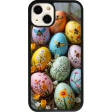iPhone 13 Case Hülle - Silikon schwarz Easter 2026 Eggs with bees