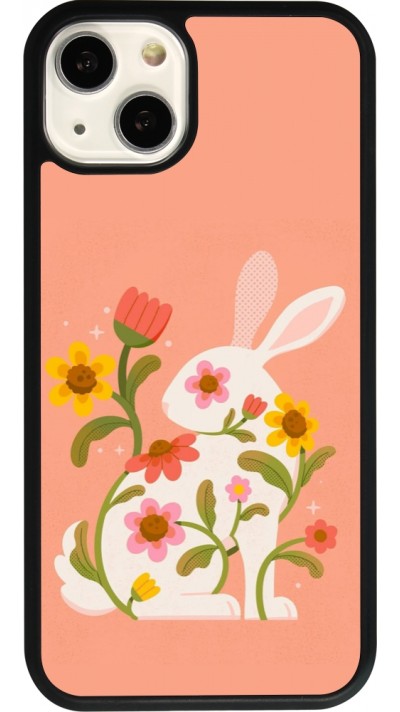 iPhone 13 Case Hülle - Silikon schwarz Easter 2026 Rabbit collage