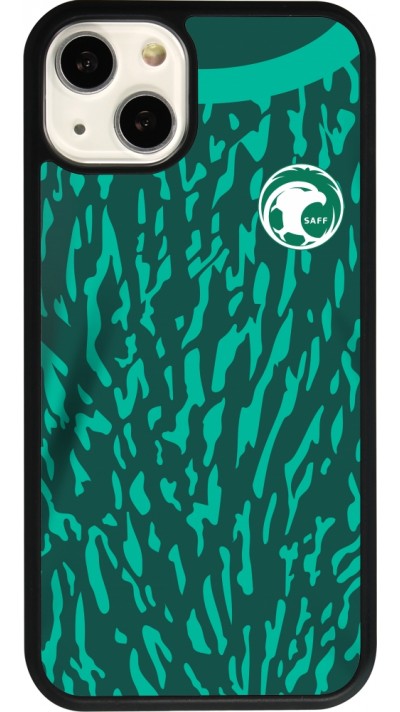iPhone 13 Case Hülle - Silikon schwarz Saudi-Arabien 2022 personalisierbares Fussballtrikot