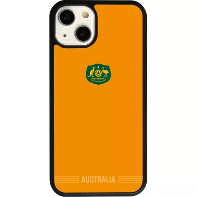 iPhone 13 Case Hülle - Silikon schwarz Australien 2026 personalisierbares Fussballtrikot
