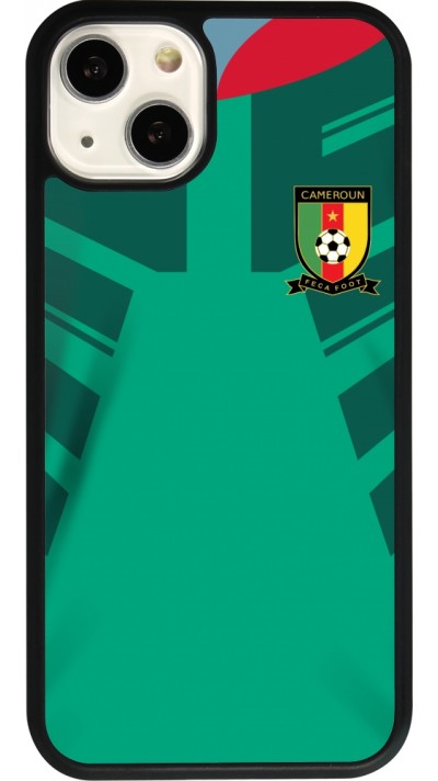 iPhone 13 Case Hülle - Silikon schwarz Kamerun 2022 personalisierbares Fussballtrikot
