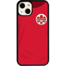 iPhone 13 Case Hülle - Silikon schwarz Kanada 2022 personalisierbares Fussballtrikot